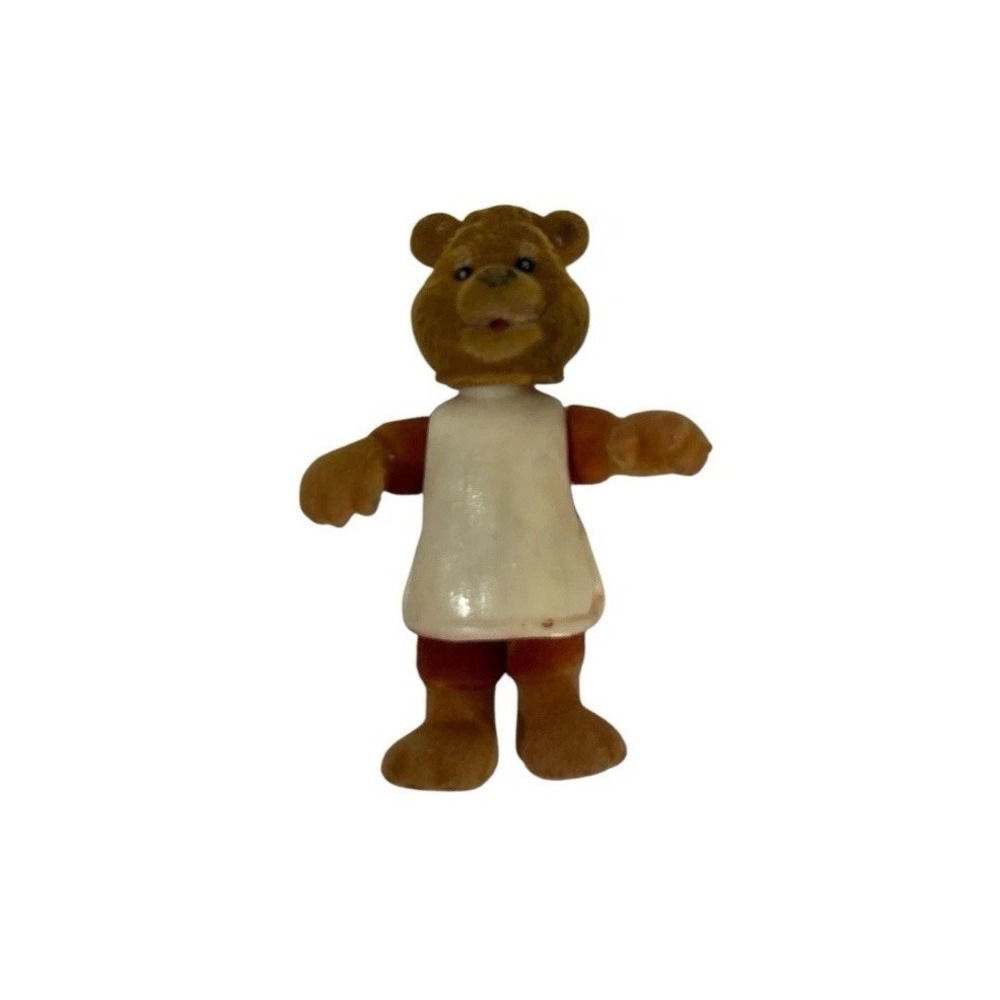 1986 Teddy 2.75" Fuzzy Velvet Action Figure Teddy Ruxpin Worlds Of Wonder